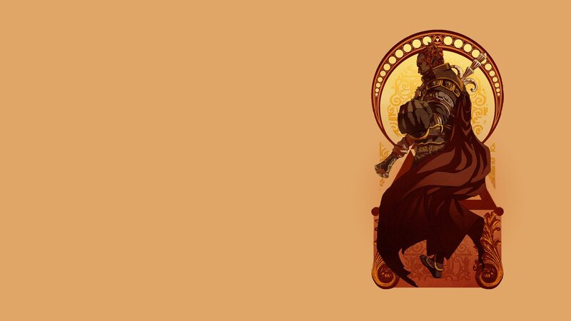 Armored Figure on Throne — Brown