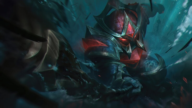 Armored Figure Underwater