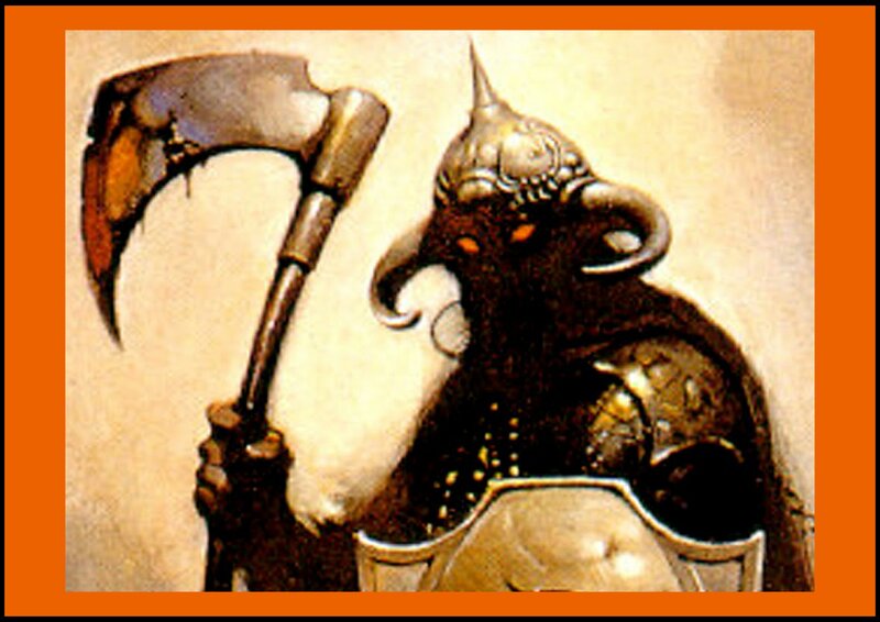 Armored Figure with Axe