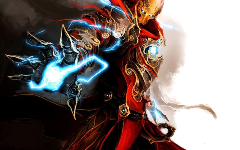 Armored Figure with Energy