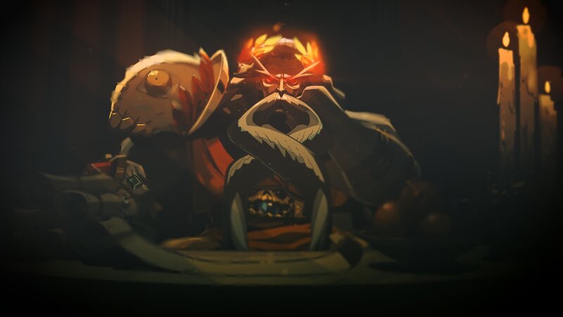 Armored Figure with Glowing Head