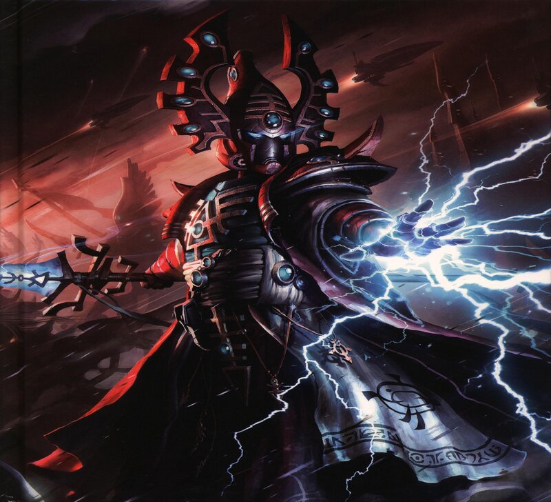 Armored Figure with Lightning — Black
