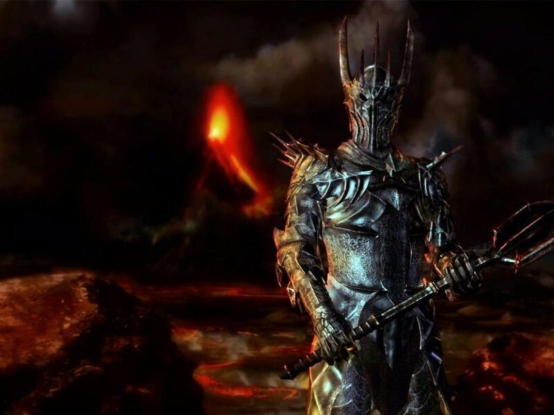 Armored Figure with Staff — Black