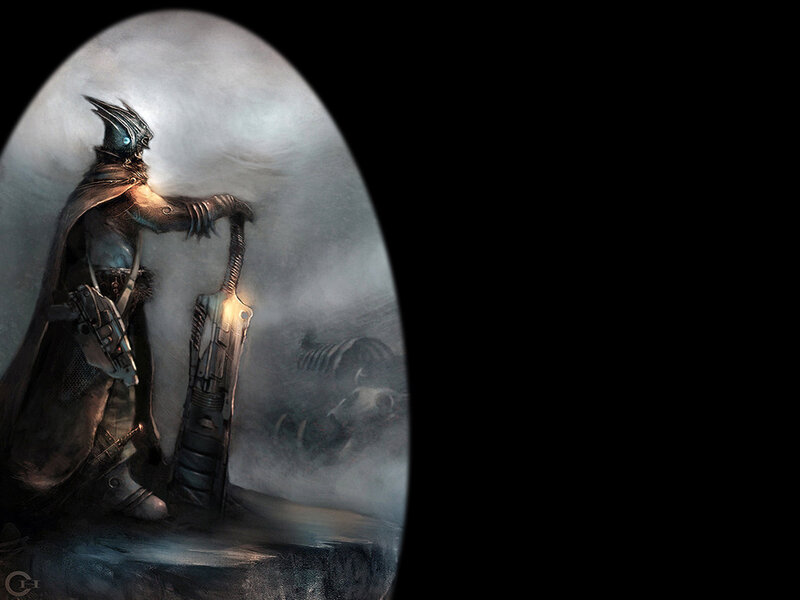 Armored Figure with Sword