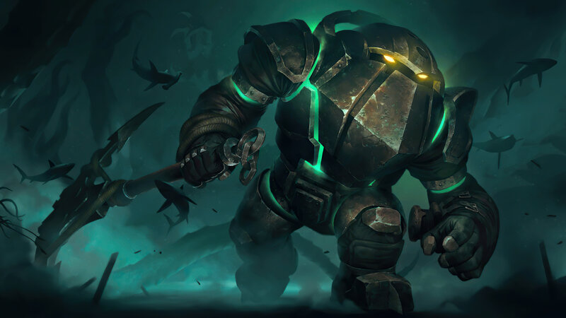 Armored Figure with Trident