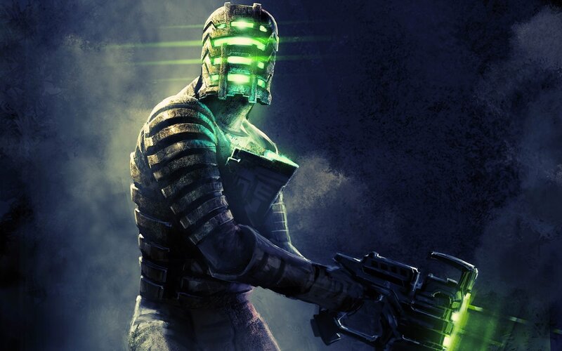 Armored Figure with Weapon — Green