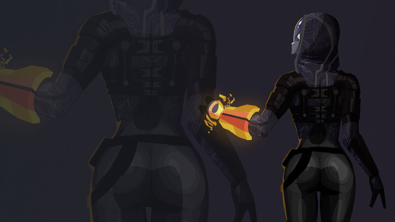 armored figures in dark setting