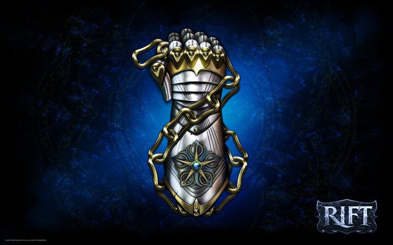 Armored Gauntlet — Blue, Dramatic