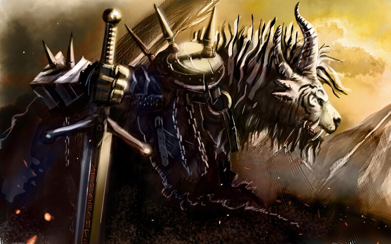 Armored Goat Warrior