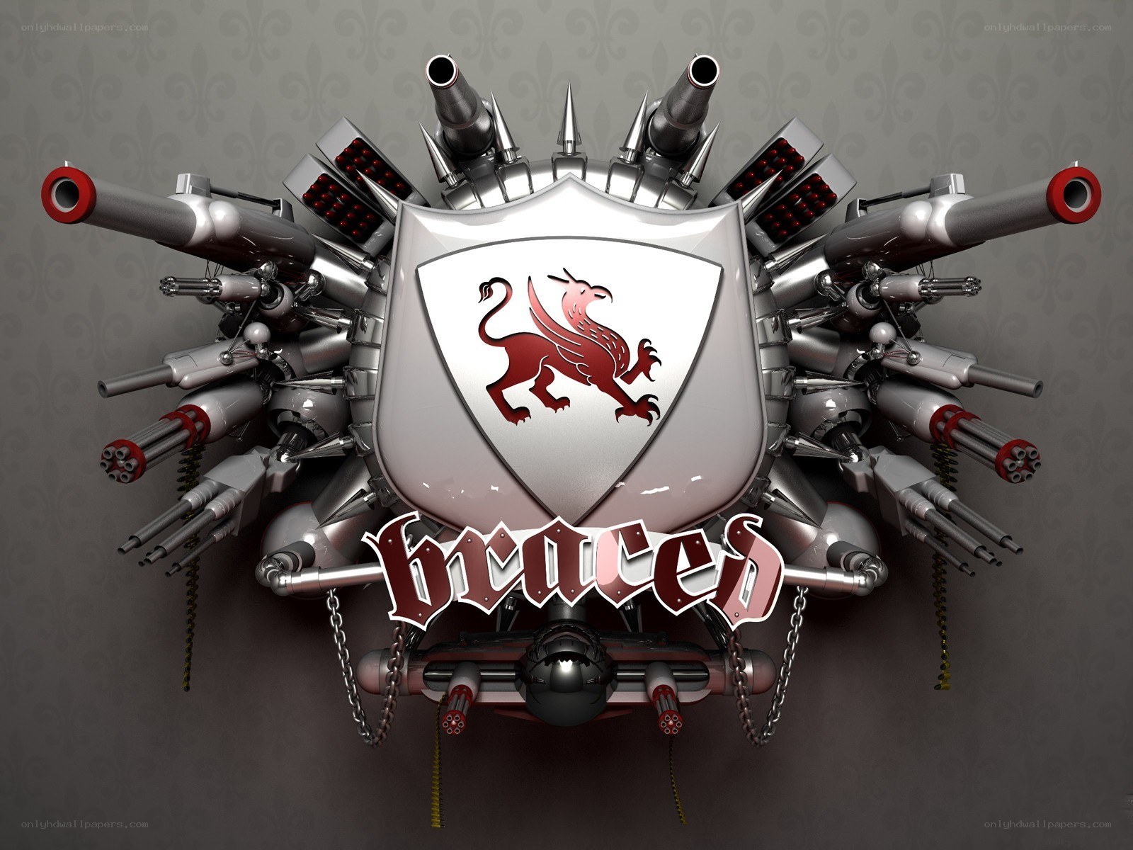 Armored griffin emblem