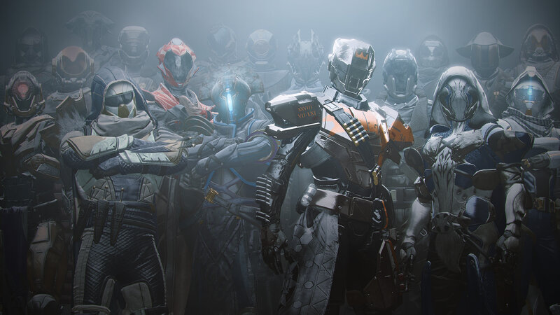 Armored Guardians in Fog
