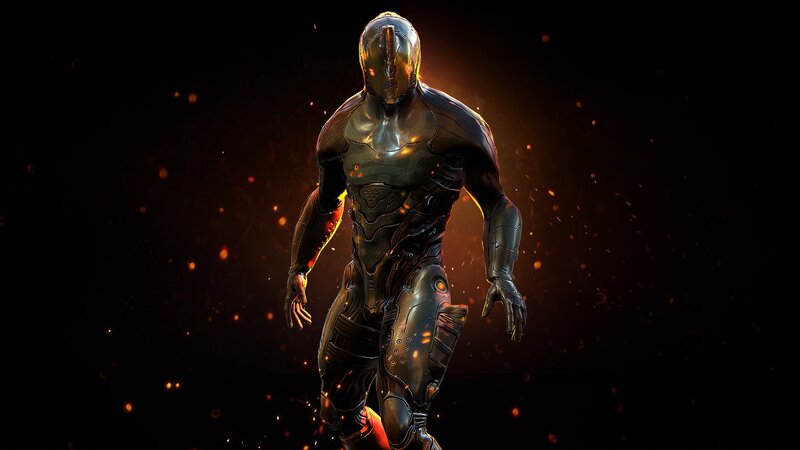 Armored Humanoid Figure