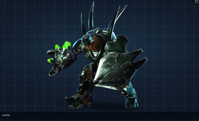 armored hunter character