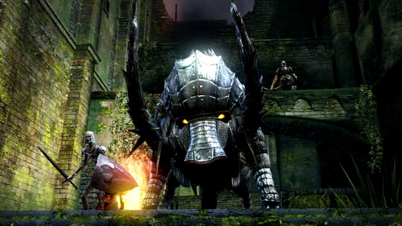 Armored Knight Fighting Beast