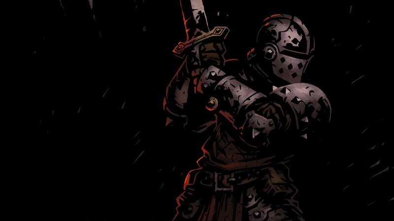 Armored Knight Holding Sword — Black