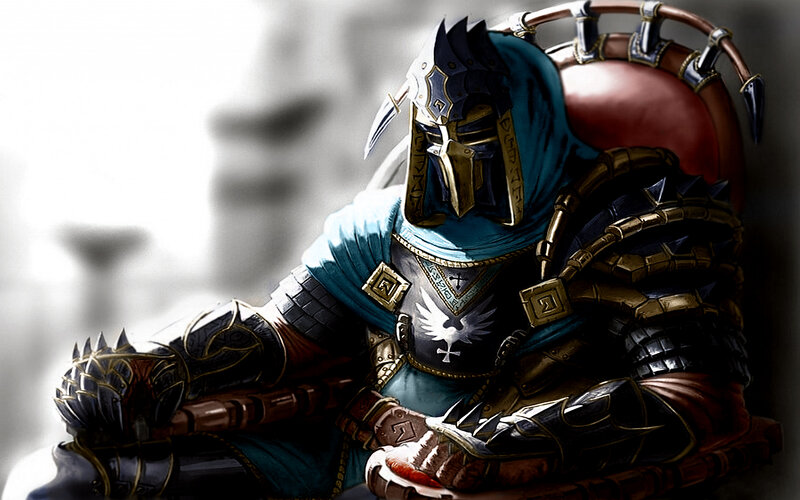 Armored Knight in Chair