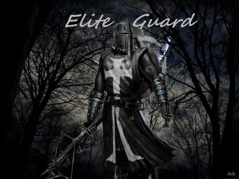 Armored Knight in Forest — Black, Dark, Night