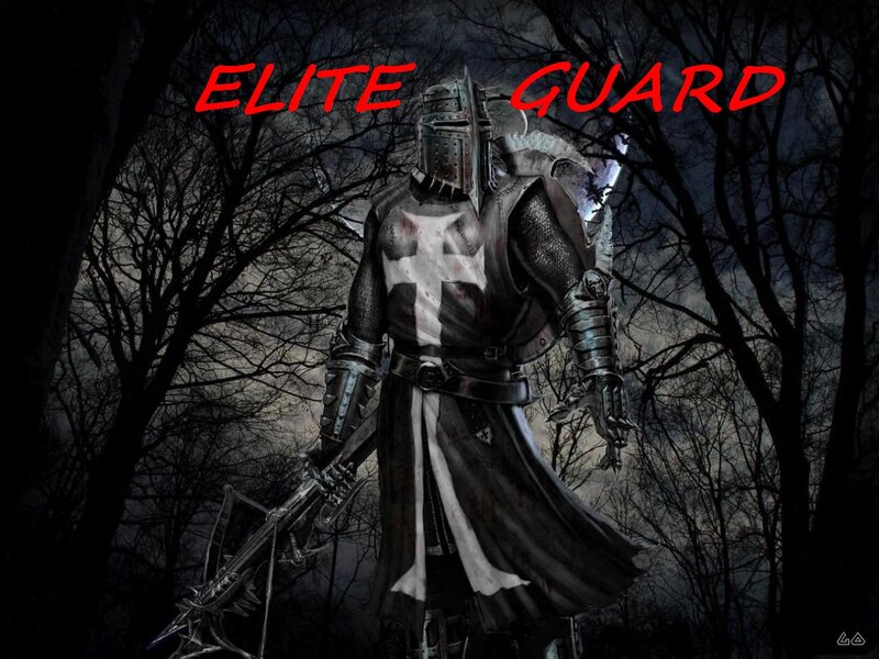 Armored Knight in Forest — Black, Dark