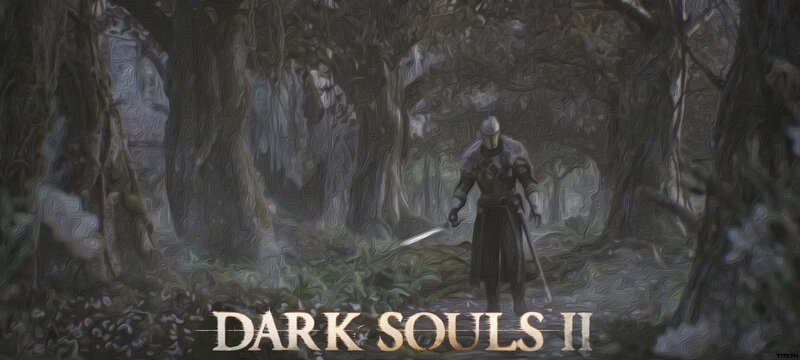 Armored Knight in Forest — Gray, Dark, Mysterious