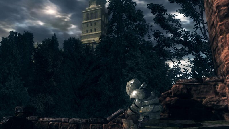 Armored Knight in Forest — Gray