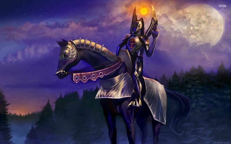 Armored Knight on Horse — Purple
