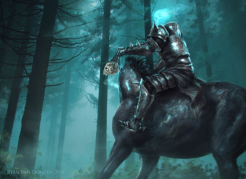 Armored Knight on Horse — Teal