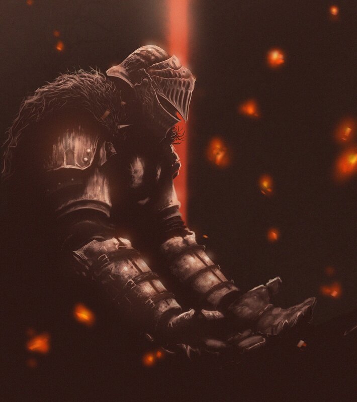 Armored Knight Sitting