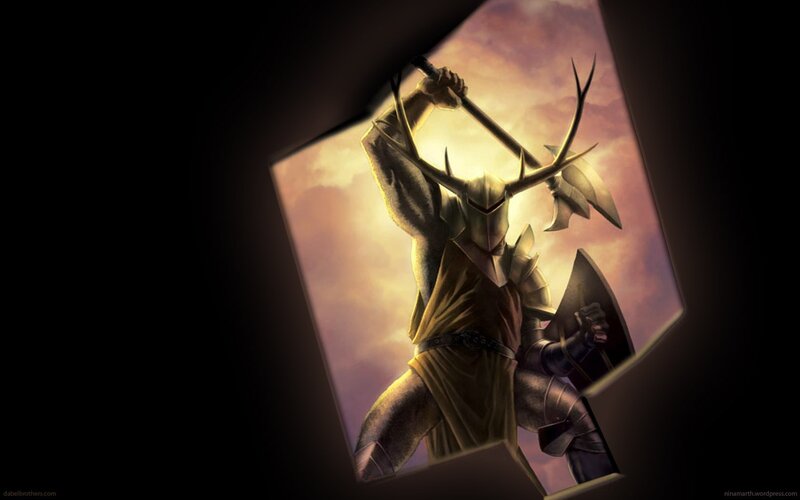 Armored Knight with Antlers