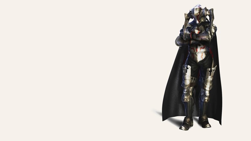 armored knight with cape