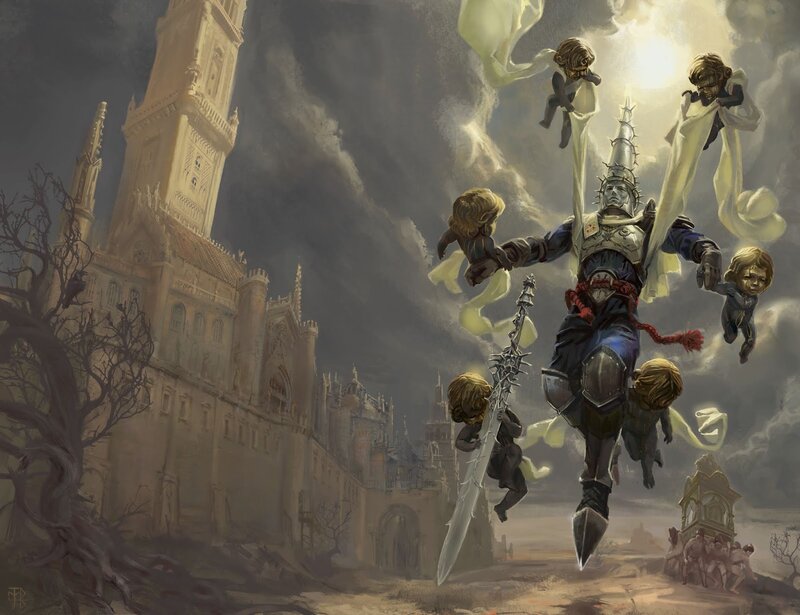 Armored Knight with Children