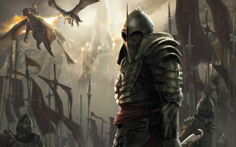 Armored Knight with Dragon