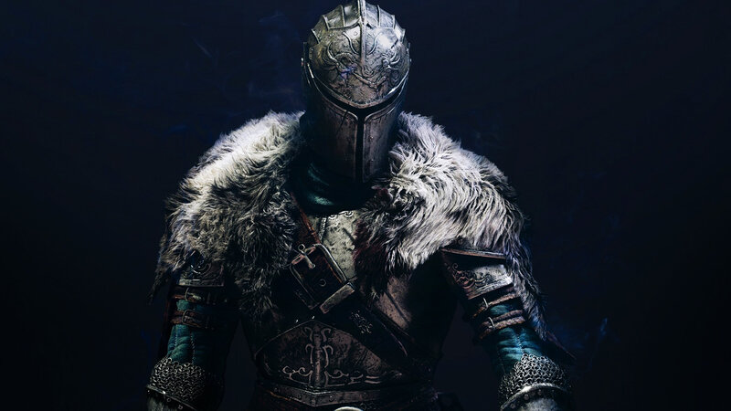 Armored Knight with Fur — Black