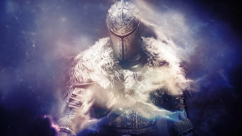 Armored Knight with Fur — Blue