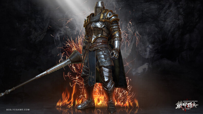 Armored Knight with Mace — Black