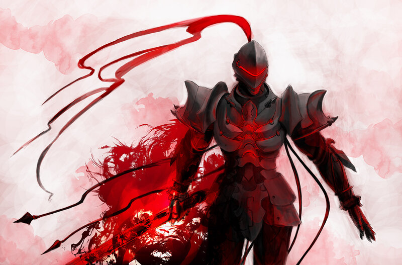 Armored Knight with Red Energy