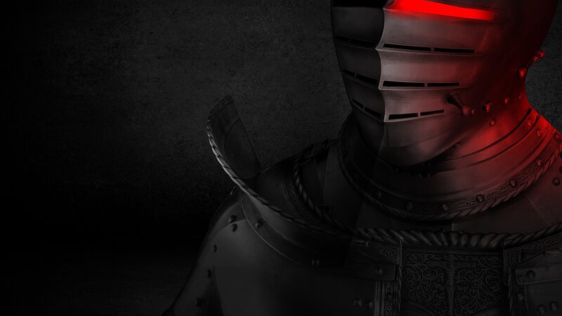 Armored Knight with Red Light