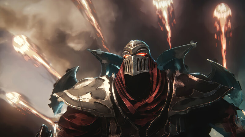 Armored Knight with Red Scarf