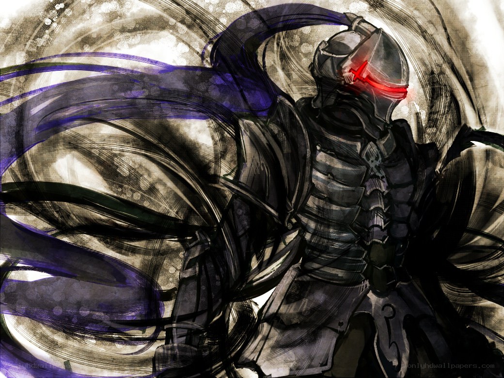 armored knight with red visor