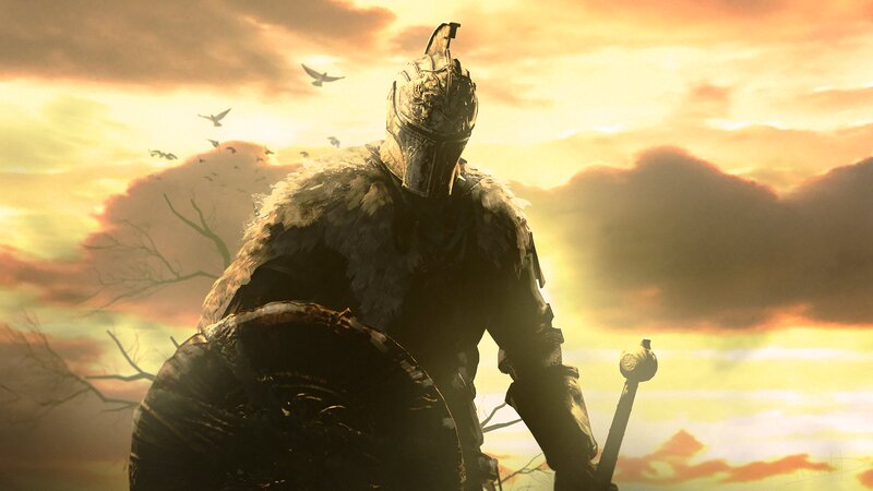 Armored Knight with Shield — Orange