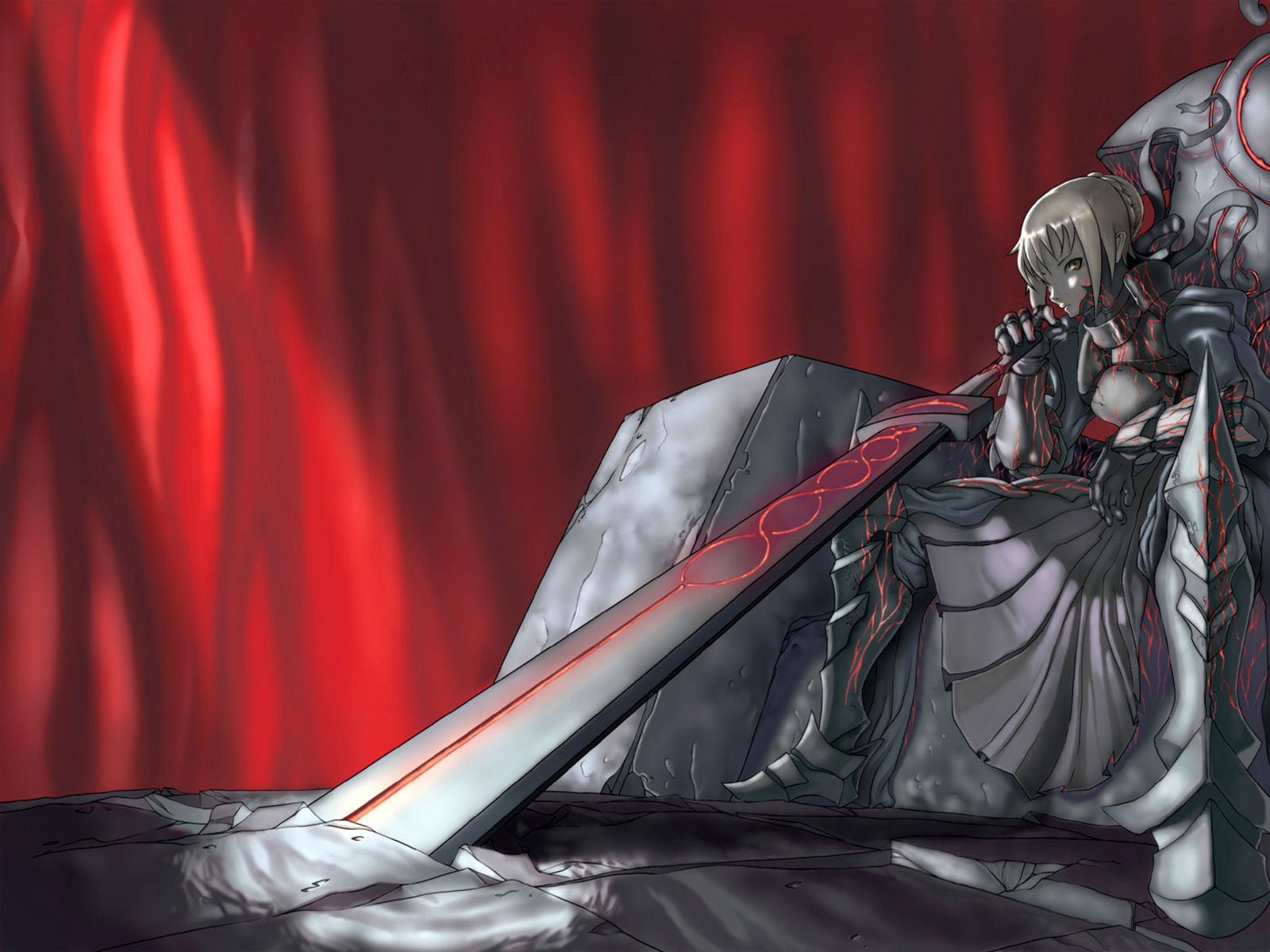 armored knight with sword