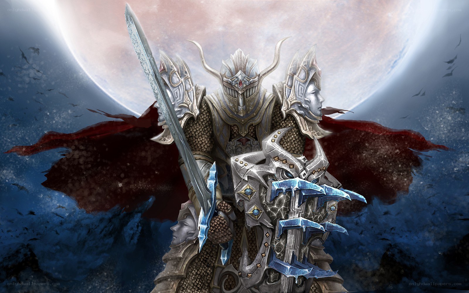 armored knight with sword