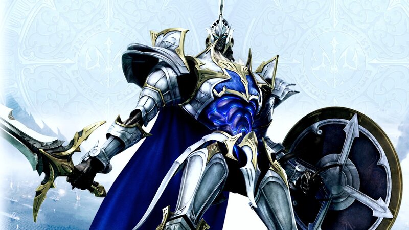 Armored Knight with Sword — Silver, Dramatic, Digital Art, Shield