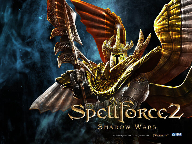 Armored Knight with Wings — Gold, Dramatic