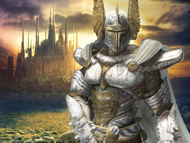 Armored Knight with Wings — Silver
