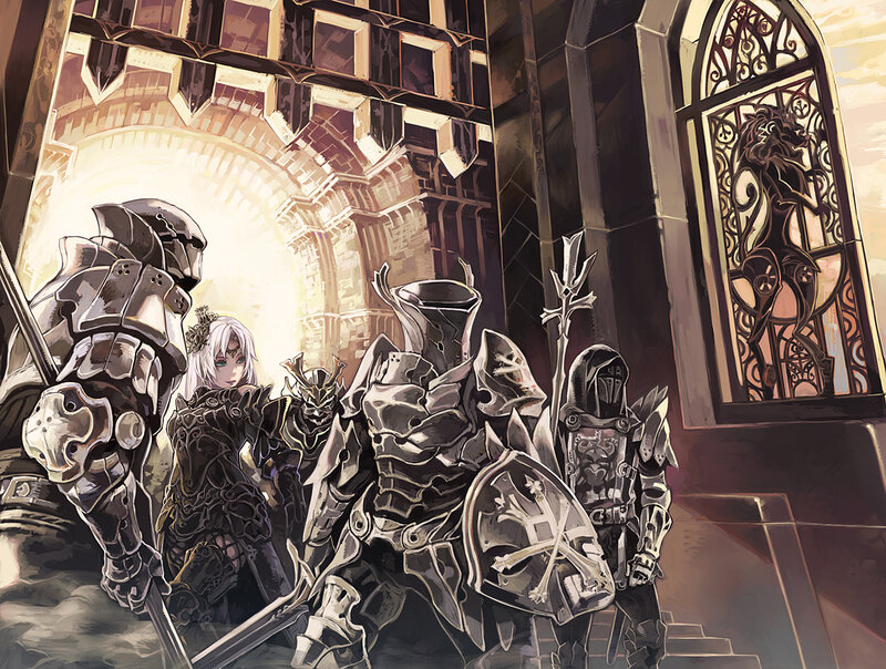 Armored Knights in Cathedral