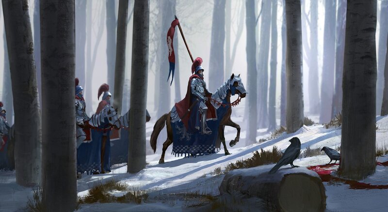 Armored Knights in Forest