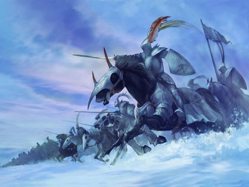 Armored Knights on Horses — Blue