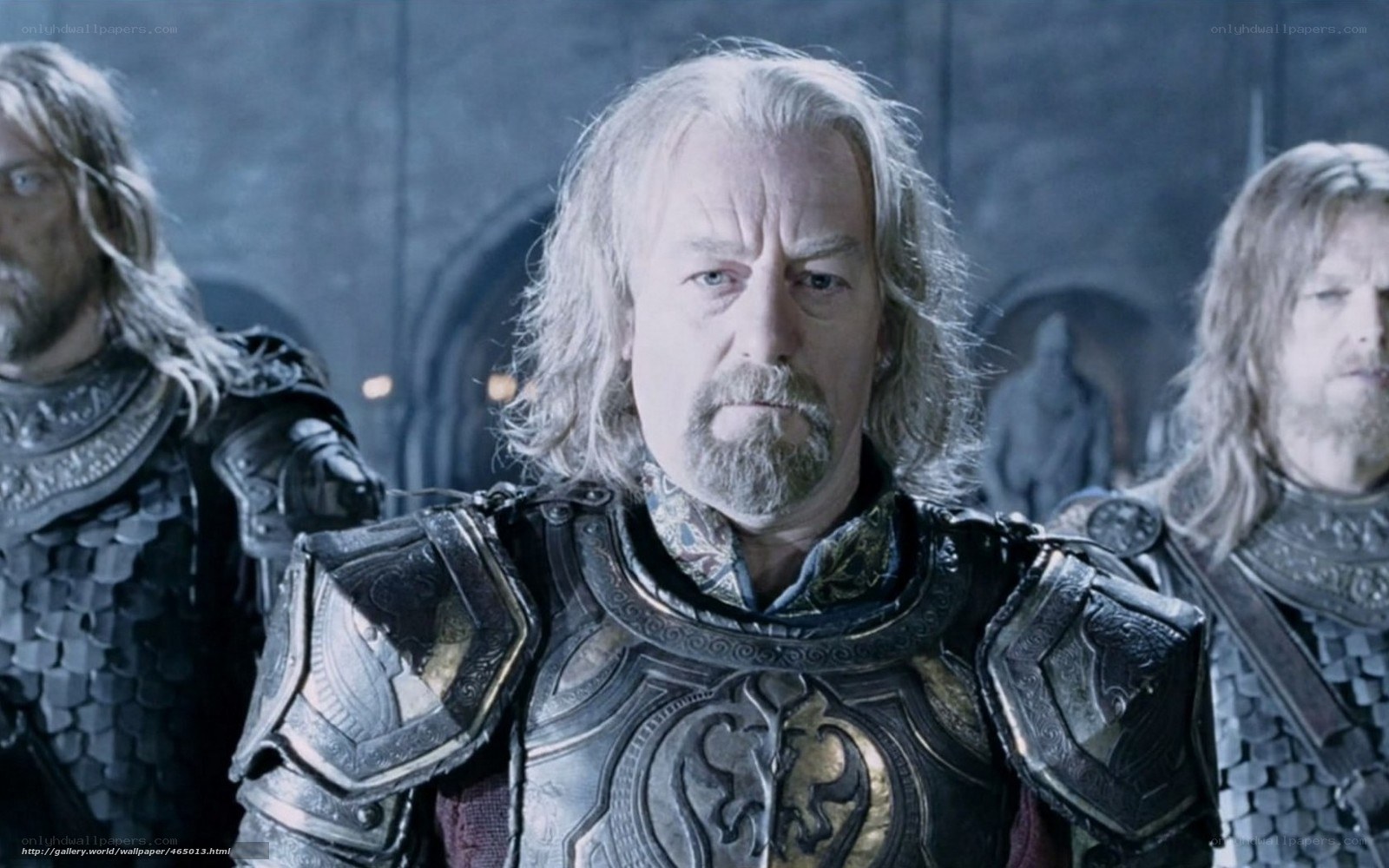 armored man in medieval hall