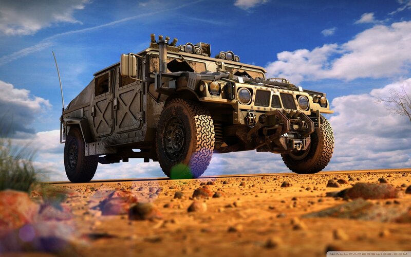 Armored Military Vehicle — Brown