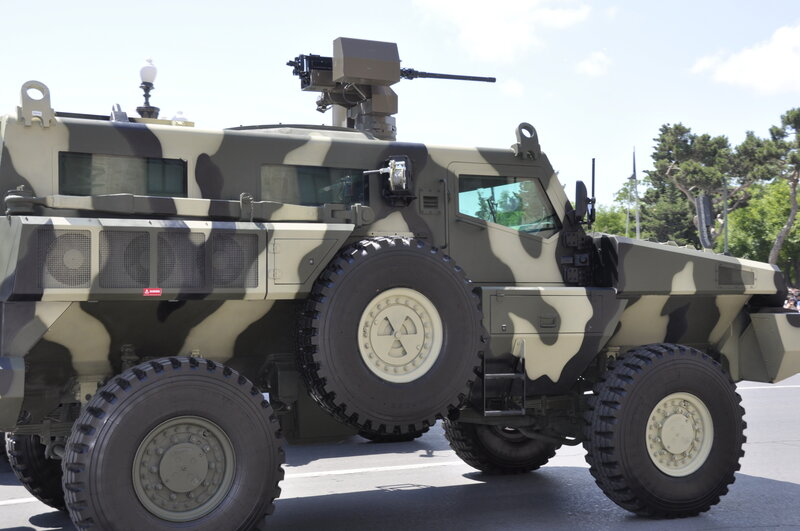 Armored Military Vehicle — Green, Neutral